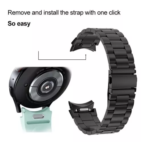 Quick Fit Armband für Samsung Galaxy Watch 7/FE/6/5/4 40mm 44mm 5 Pro Metallband - Bild 14 von 36