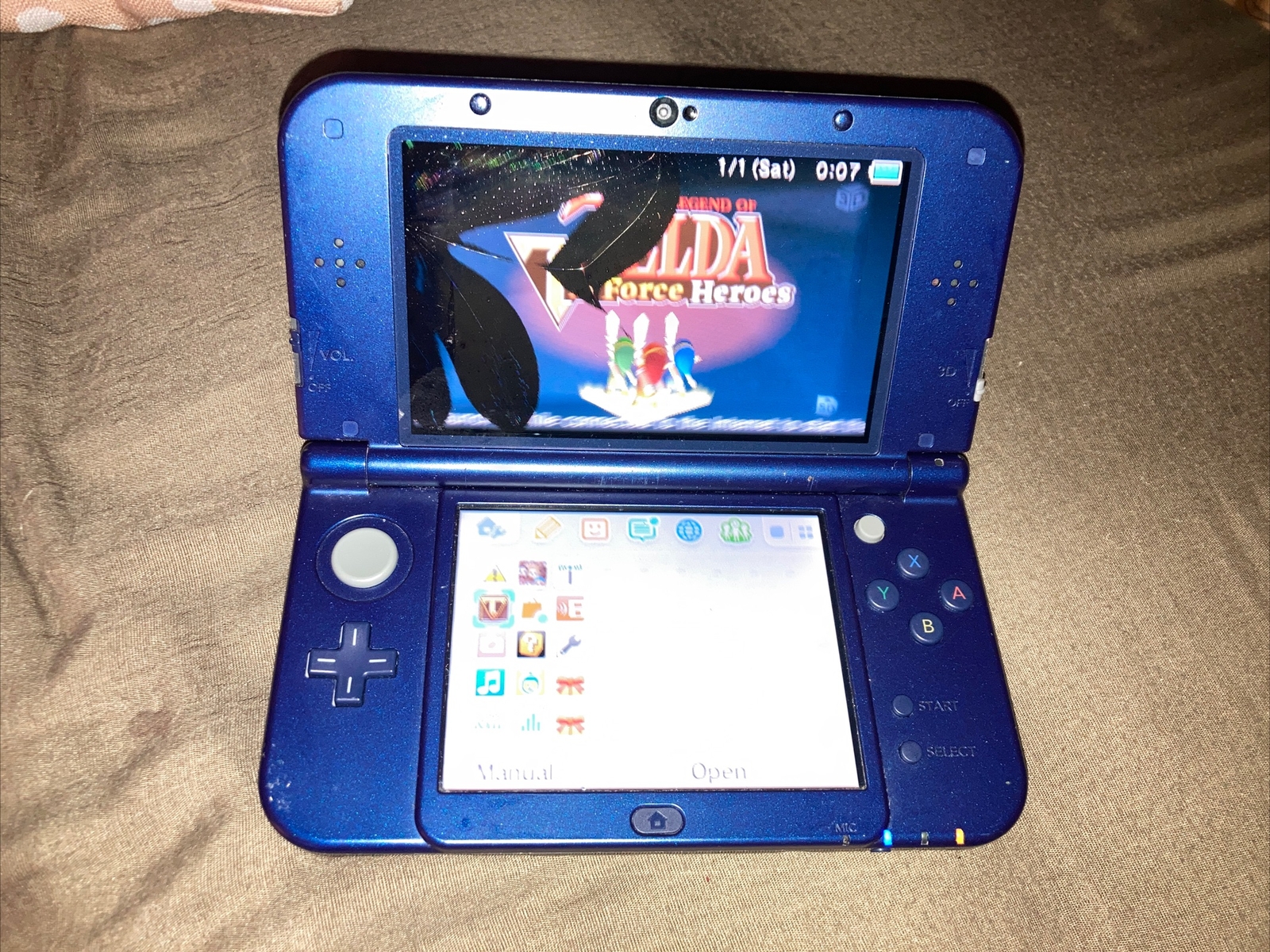 Nintendo New 3DS XL Galaxy Edition For Parts Or Repair eBay