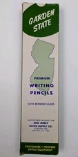 Vintage Premium Garden State Pencils Unsharpened Full Box Of 12 New Jersey 