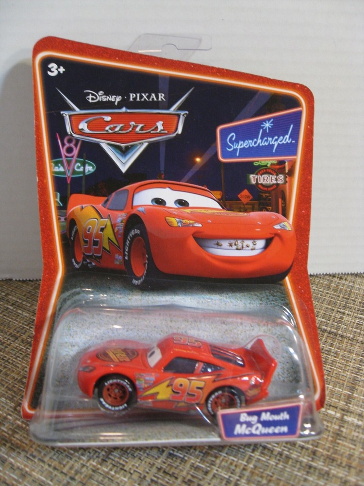 Disney Cars - Diecast Vehicles - Bug Mouth McQueen Race Car - Supercharged