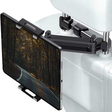 Car Headrest Tablet Holder Mount   Adjustable, 360  Rotation, Fits ..