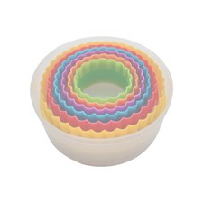 Cookie Cutter Set - 6 PCS Perfect for Baking Unique Flower, Round, and Circle...