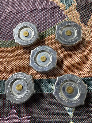 LOT OF 5 Stant Radiator Cap Cam-On, 14 to 18 lb, 16 psi, A Size Neck, 2-5/8'' Dia