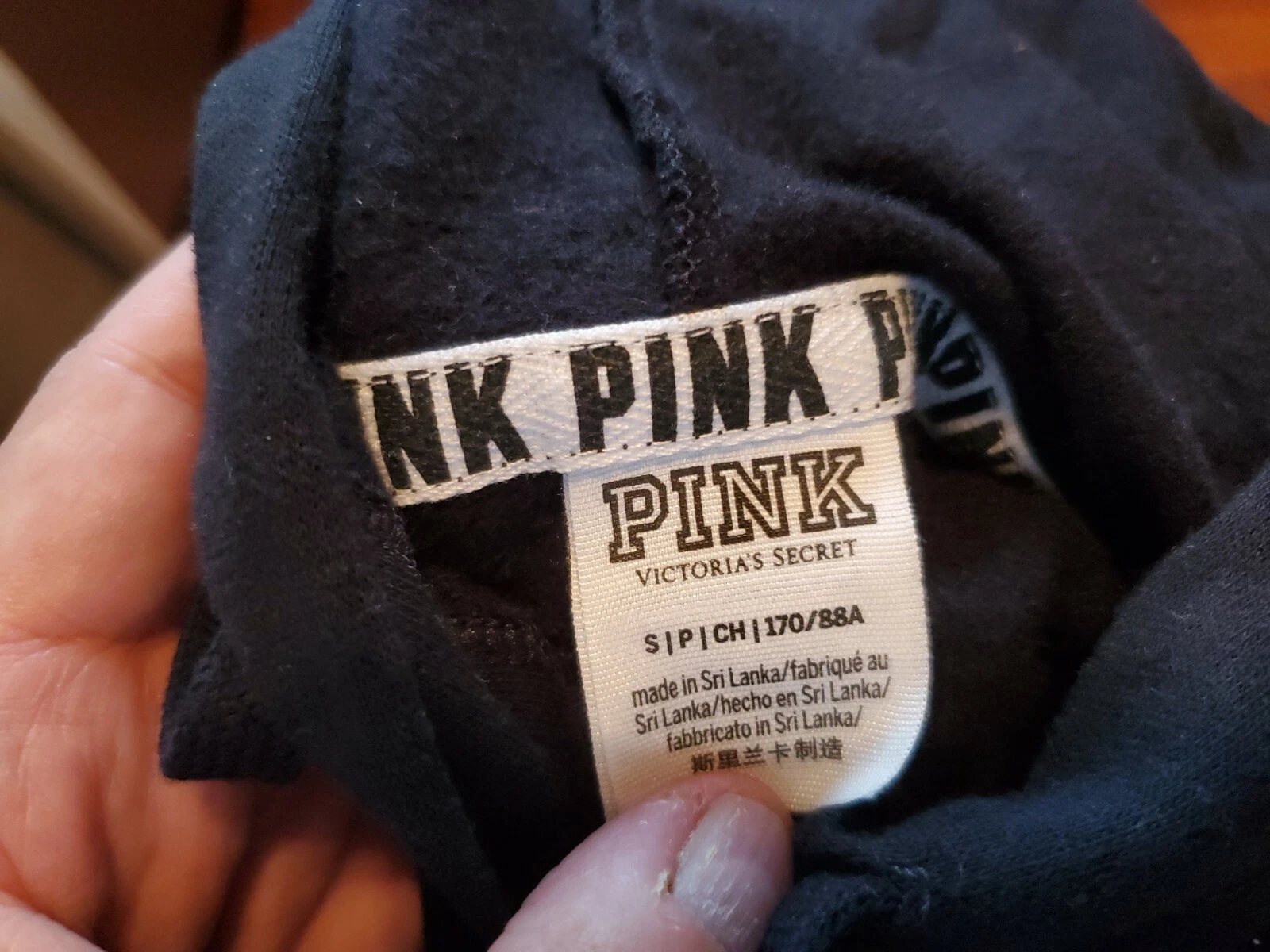 UNDERCOVER Felpa con cappuccio maglione Victoria's Secret rosa donna taglia S