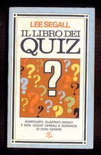 IL LIBRO DEI QUIZ LEE SEGALL RIZZOLI 1°ED 1978