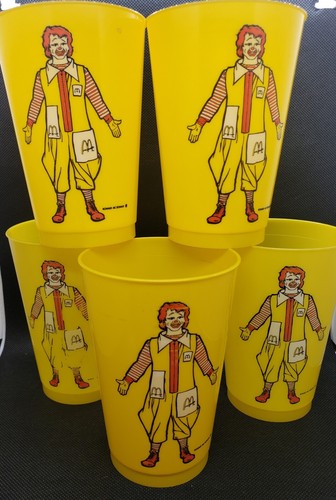 vintage-mcdonalds-yellow-plastic-drinking-cup-tumbler-ronald-mcdonald