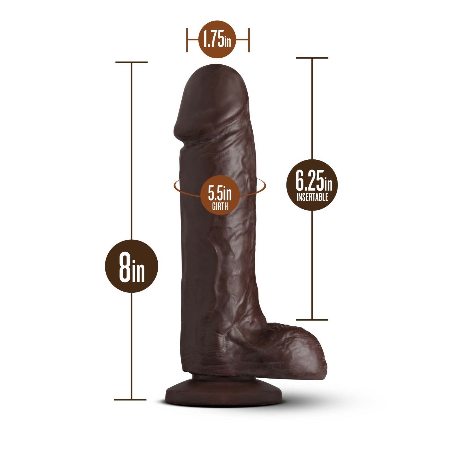 Blush Loverboy 8" Realistic Hand Sculpted Dildo Suction Cup Harness  Compatible | eBay