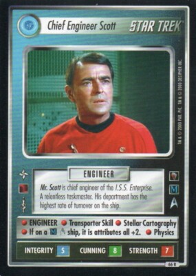 Star Trek CCG - Mirror Mirror - Chief Engineer Scott #66 Rare