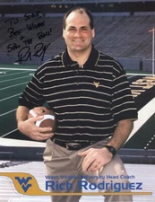 Rich Rodriguez -Signed Thinstock Photograh (West Virginia University Head Coach)