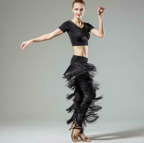 Fringe Pants Stretch Trousers Slim Fit 