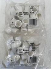 (Lote de 20) Codos Adaptador LG 1/2" PVC SCH-40 90 Grados Hembra (Deslizante x Rosca)