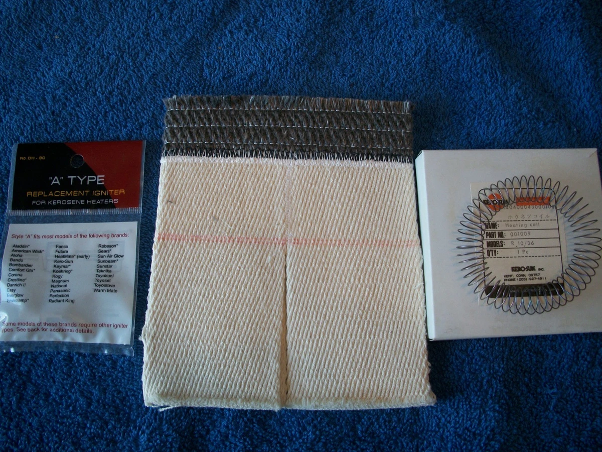 KEROSUN RADIANT 10 u0026#034;ORIGINALu0026#034; KEROSENE HEATER WICK/IGNITER/COIL/ WICK BRUSH, ETC | eBay