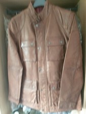 Joe Browns Leather Jacket Men Size M Brand New Tags