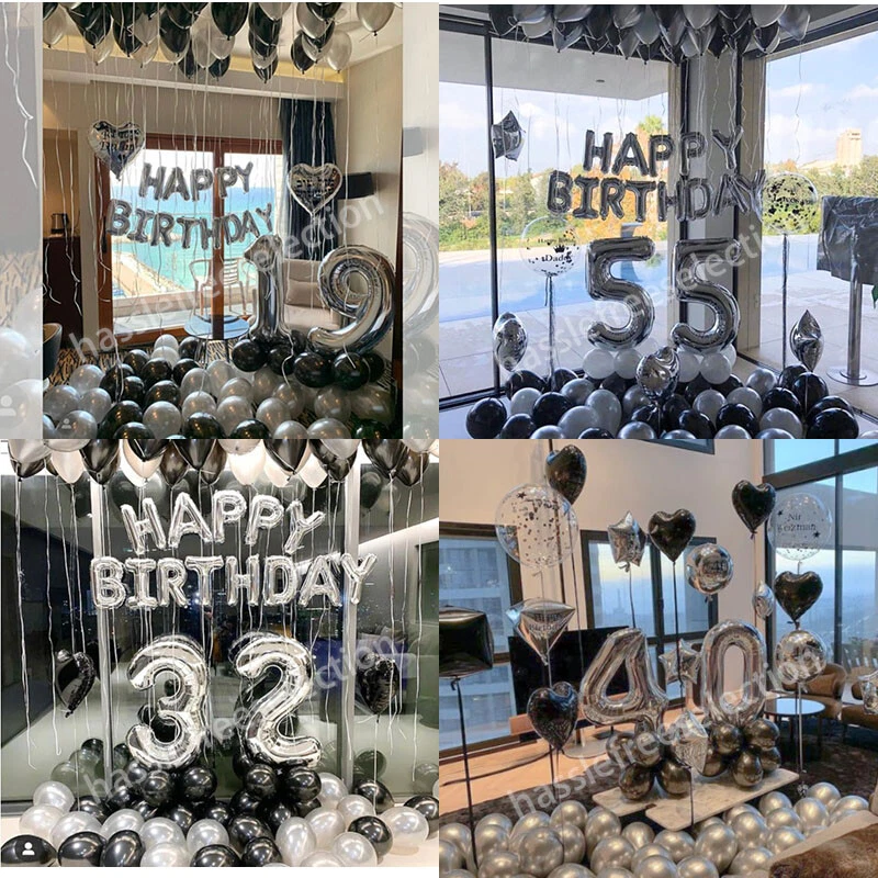 40cm/100cm Letter Alphabet Number Foil Balloon Birthday Party Wedding Decoration - image 4 of 4