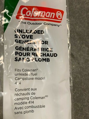 Coleman Campstove 414 Unleaded Stove Generator Part # 3000005107