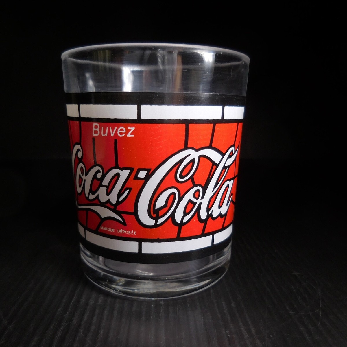 Verre Publicitaire Coca Cola Évasé - Hauteur 14cm - Original Bistrot Bar Collection