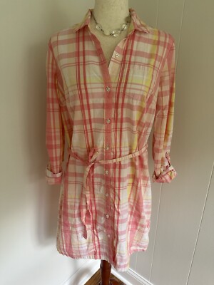 tommy hilfiger pink shirt dress Tommy Hilfiger Women's Poplin Frill Collared Shirt Dress at CoolSprings Galleria in Franklin, TN