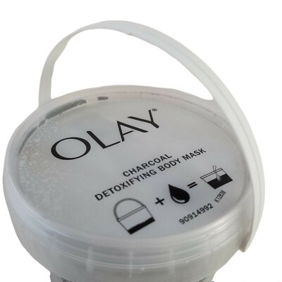 Olay CHARCOAL DETOXIFYING BODY MASK Peel-Off Detoxifies & Refreshes Skin 0.35 oz