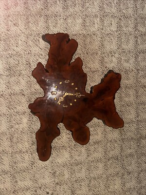Cypress Tree Wood Slab Wall Clock Vintage - Huge 28  Across. Clock Does Not Work