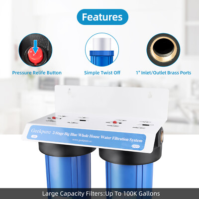 Stazione Di Trattamento Dell'acqua UV 10 Pollici Tripla Filtrazione - Foto 7