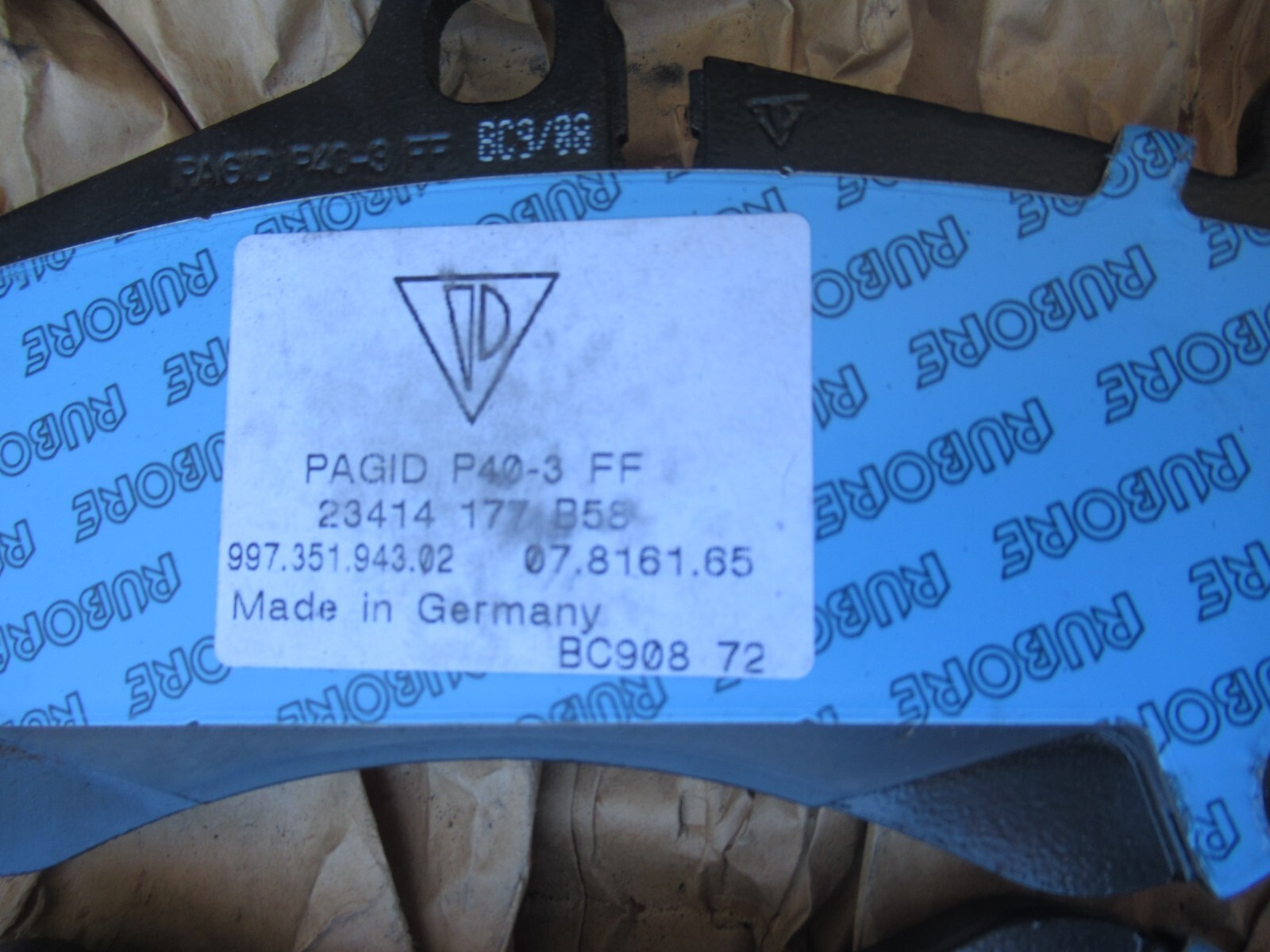 Porsche 911 GT3 Brake pad