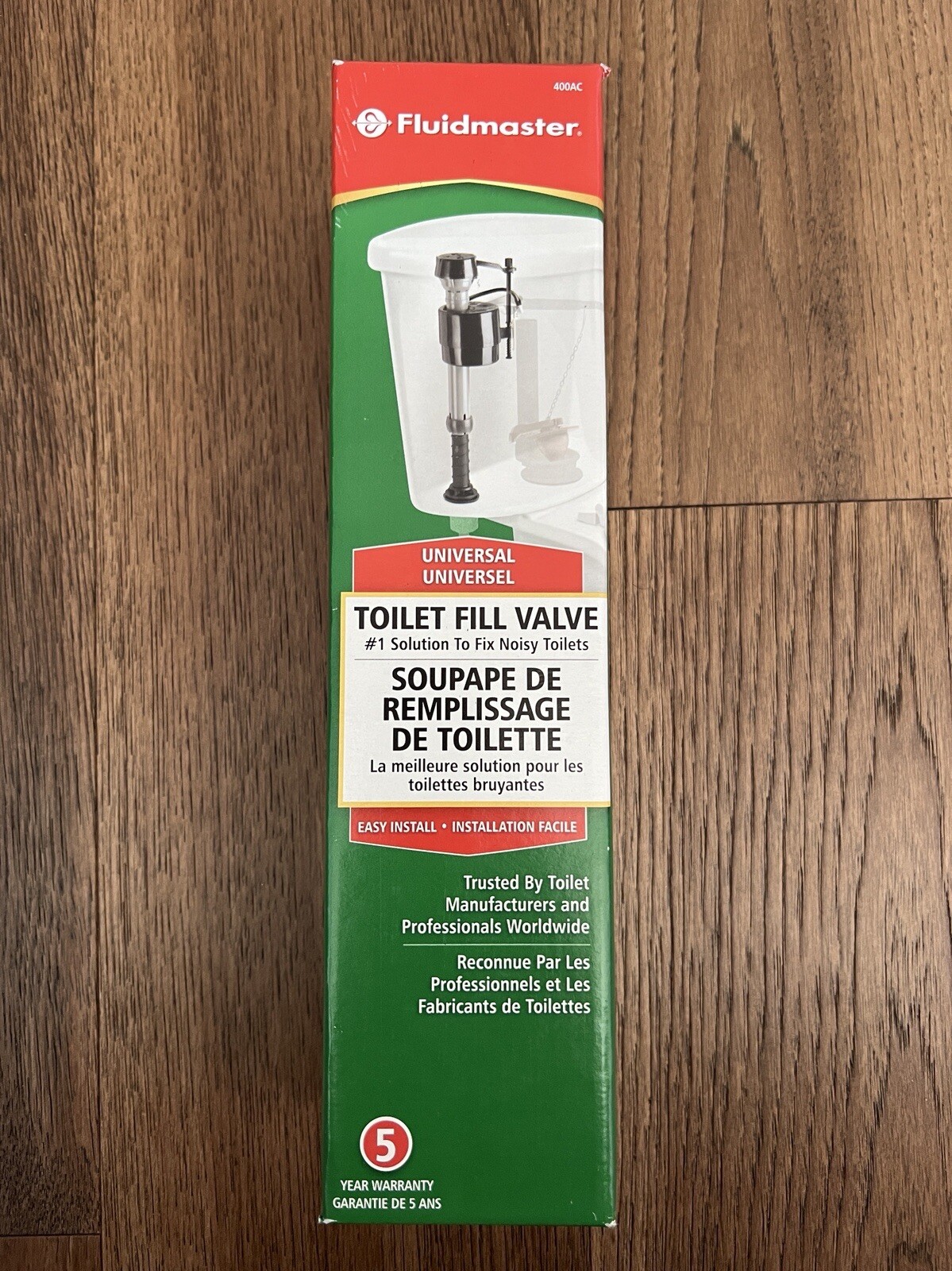 FLUIDMASTER Toilet Tank Fill Valve Adjustable Ballcock Antisiphon 9