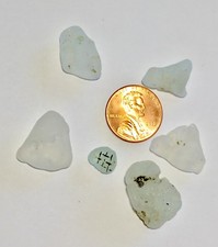 Sea Glass Firepit White Light Seafoam 6 Piece Lot FSG02
