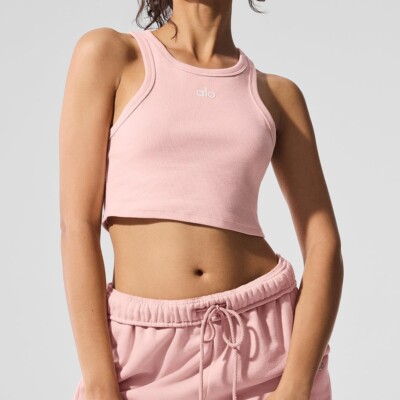 【新品未使用タグ付き‼️】alo yoga pink XSサイズ Alo yoga Aspire Tank in Pink Quartz #Large #New with Tag | eBay
