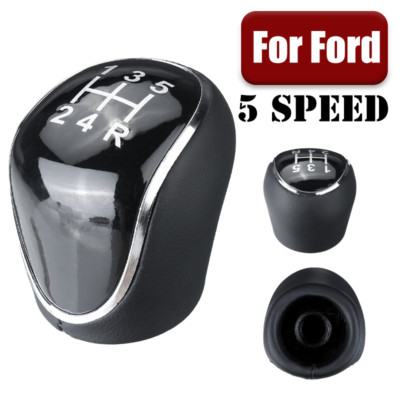 5 Speed Car Gear Shift Knob For Ford Mondeo Focus Mk3 S-Max C-Max Kuga Mk4 Mk5 