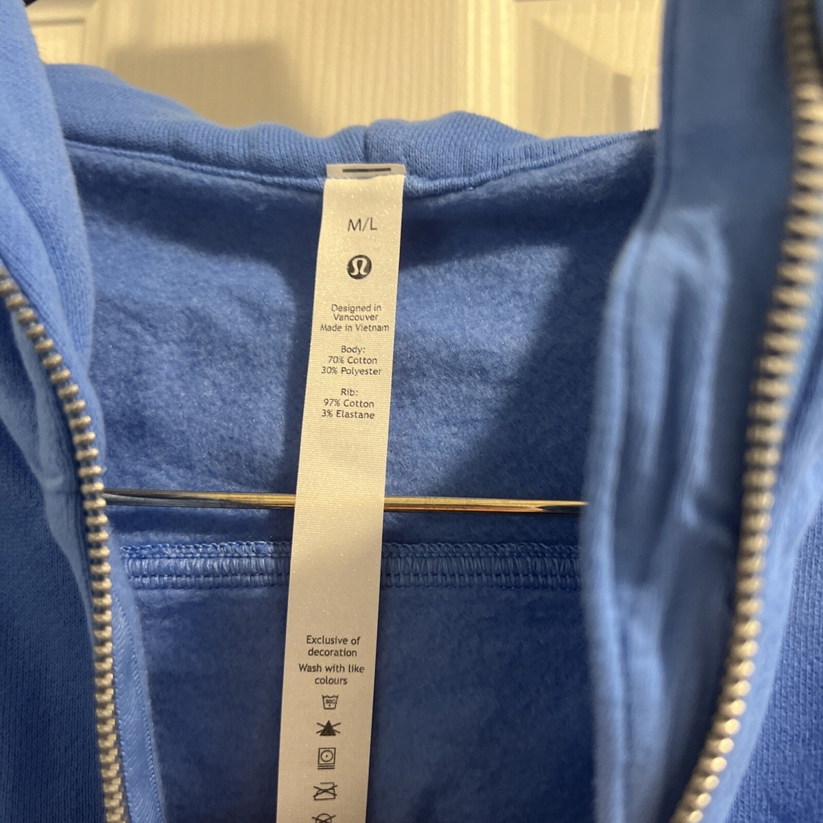 NWT Lululemon Scuba Oversized Full Zip Blue Nile SZ :M/ L | eBay