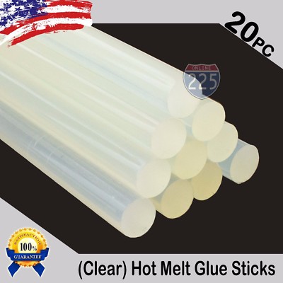 20pc 7/16''.43''/11mm Diameter 10'' Inch/250mm Crafting Plastic Hot Melt Glue Stick