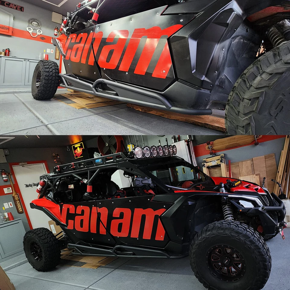 Nerf Bars Rock Sliders for 2017-2024 Can-Am Maverick X3 Max - 4 Seater 715003888 - Изображение 2 из 4