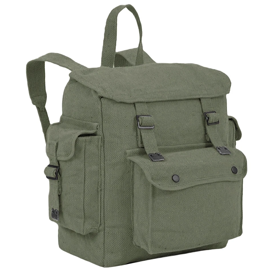 HIGHLANDER GROSSER TASCHEN WEBRUCKSACK WANDERN BAUMWOLLE TASCHE CANVAS RUCKSACK OLIV