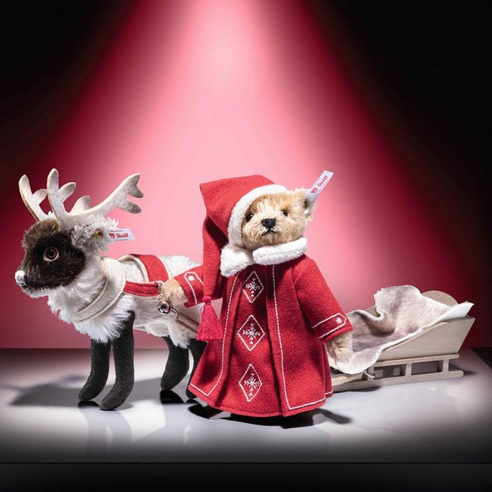 ☆即納！、新品 Steiff #005961 サンタクロース テディベア 2024