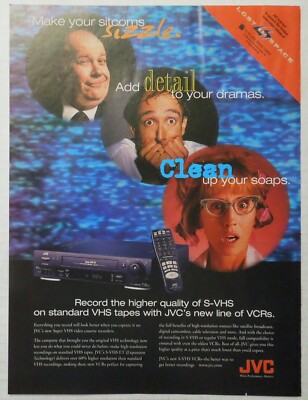 1999 JVC Super VHS Video Cassette Recorders Magazine Ad