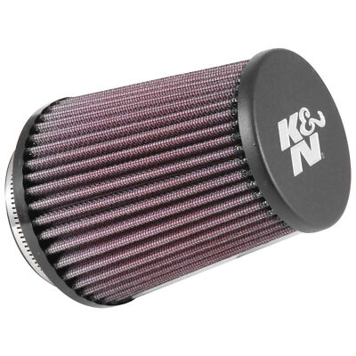 K&N Universal runder konischer Luftfilter mit 76 mm Einlass und Gummikappe