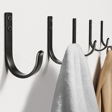 Wall Hooks for Hanging Towel/Coat - 22LB Screw in Metal Hanger Wall Mount, fo...
