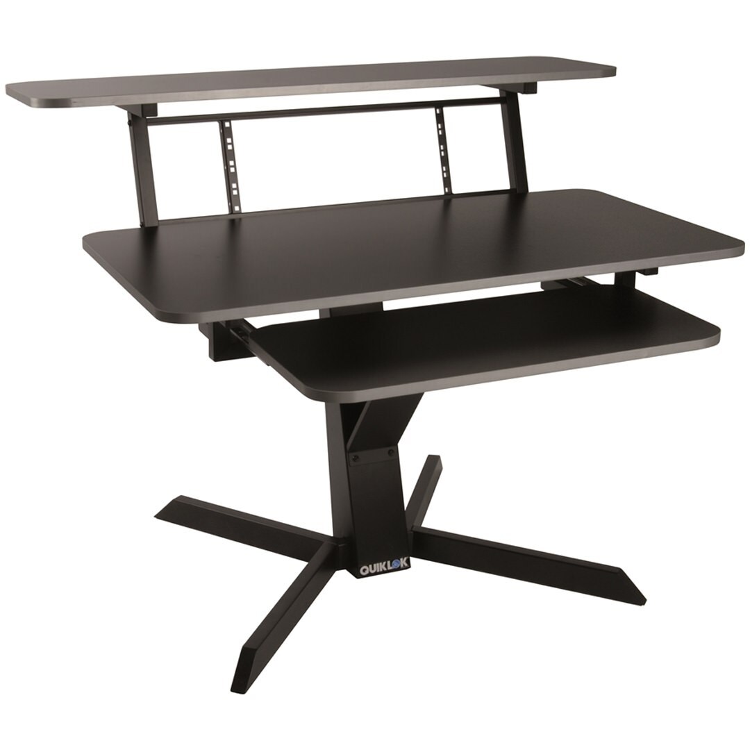 QuikLok Z460 BK Mobile postazione Scrivania PC Monitor registrazione desk studio