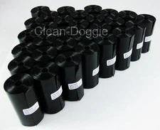 220 DOG POOP WASTE PICK UP BAGS,Strong,plastic core, un-scented *free shipping*