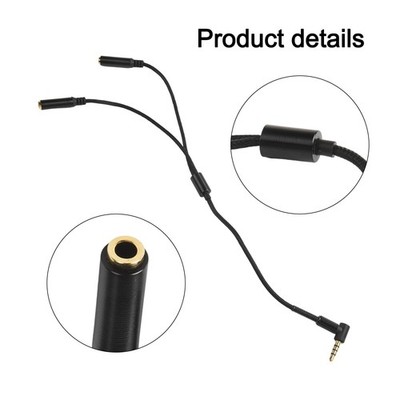 Tragbarer 3 5 mm Y Splitter Kabel Adapter für Dual Audio Ausgang Reisefreundlic