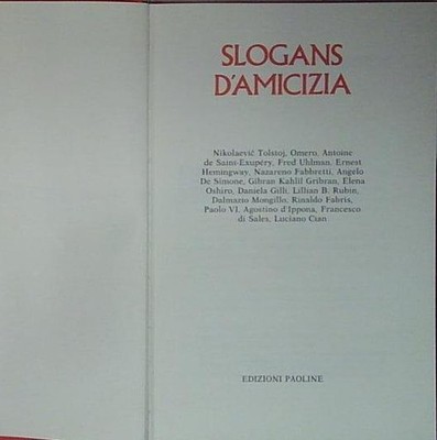 SLOGANS D AMICIZIA Generico