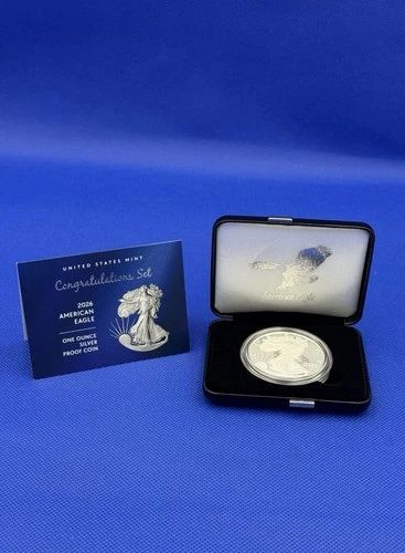 2026 Congratulations Set American Eagle 1oz Silver Proof Coin US Mint -Brand New