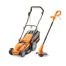 LawnMaster Electric Lawnmower Set - 1800W 40cm Lawn Mower & Grass Trimmer
