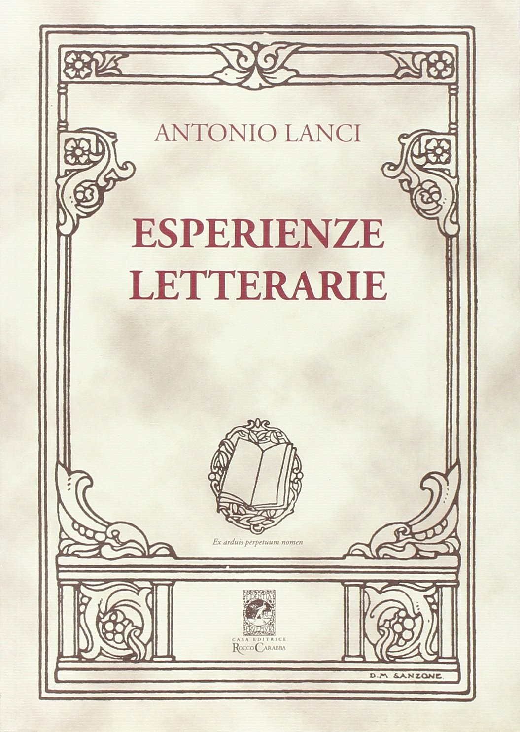 Оригинальная литературная книга Антонио Ланчи (в мягкой обложке) (ИМПОРТ ИЗ Великобритании)