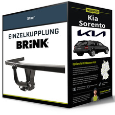 Starre Anhängerkupplung für KIA Sorento 08.2002-07.2006 I Typ JC Brink NEU