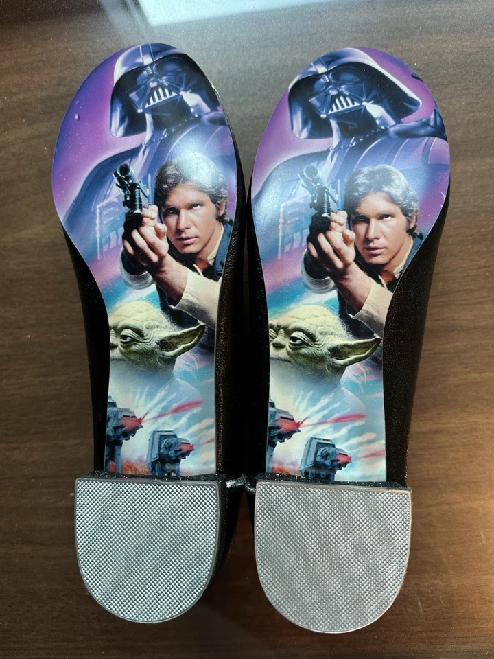 Disney Irregular Choice Star Wars Darth Vader Women's Flats Size 8.5 Used w/ Box - Image 4 of 4