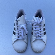 Used adidas Grand Court 2.0 Women  s Sneakers Shoes GW9214 White / Black - US 8.5