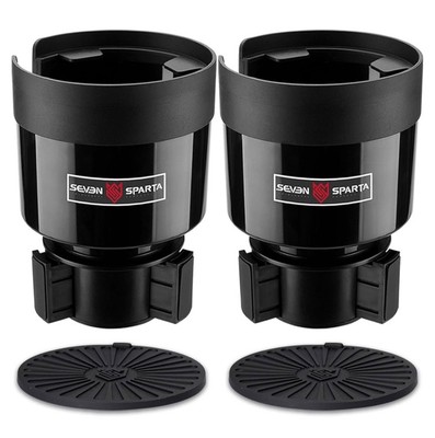 Seven Sparta 2pk Car Cup Holder Expander With Adjustable Base