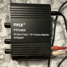 Pyle PFA300 90W Class T Hi-Fi 2 Ch Analog Stereo Amplifier Black