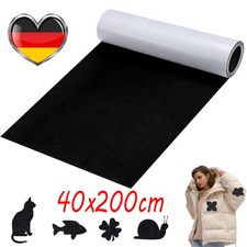 Selbstklebend Filzstoff Nadelfilz Superflex Bespannstoff aus Filz 200cm Schwarz